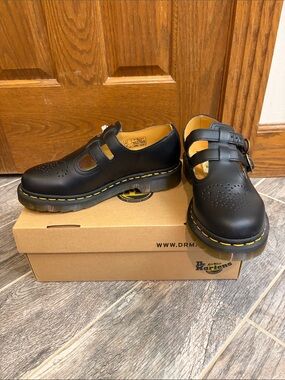 Dr. Martens NWT and box 8065 Mary Jane Black Size 7 Coquette Grunge Goth 90s